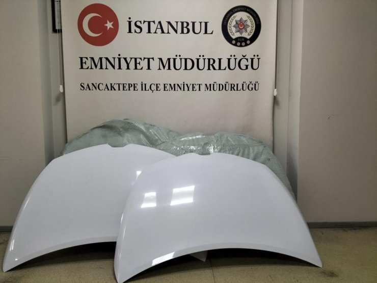 Otomobil kaputlarını çalıp sattı