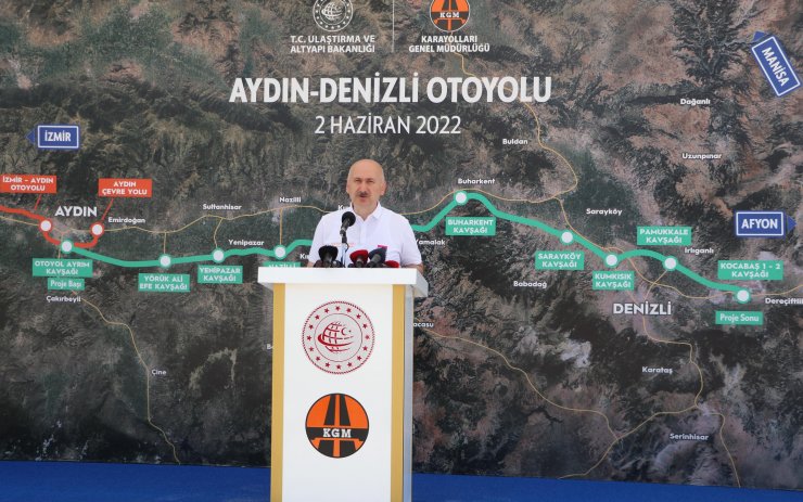 Bakan Karaismailoğlu: Aydın-Denizli ulaşımı 2 saatten 70 dakika düşecek