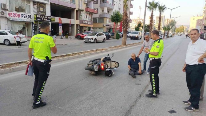 Köpeğe çarpmamak isterken yaralandı