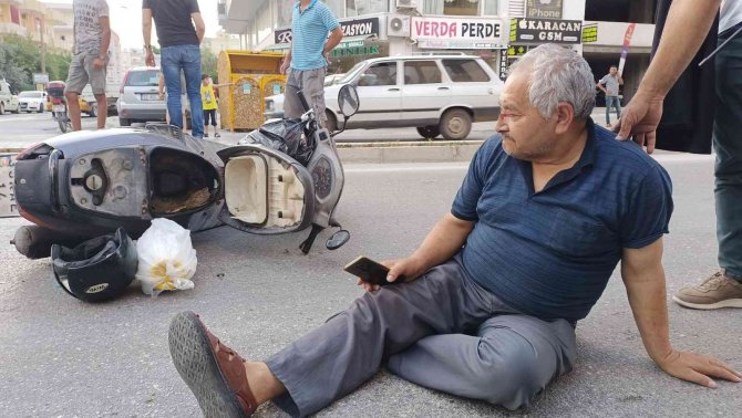 Köpeğe çarpmamak isterken yaralandı