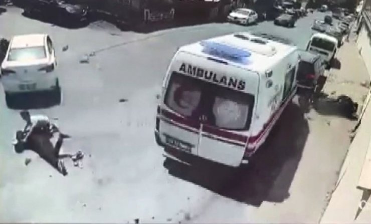 Ambulans şoförünün dikkati olası faciayı önledi