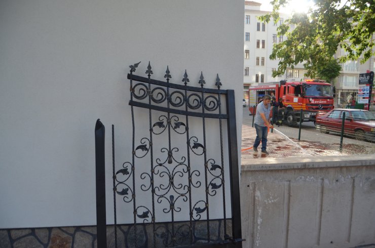 Dut toplarken düşen çocuğun kalçasına korkuluk demiri saplandı