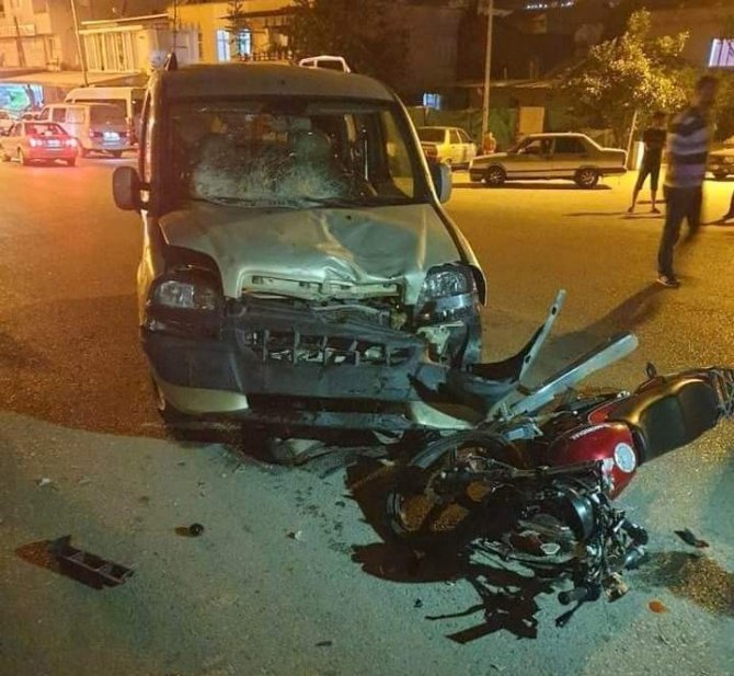 Kazada yaralanan motosiklet sürücüsü yaşam savaşını kaybetti