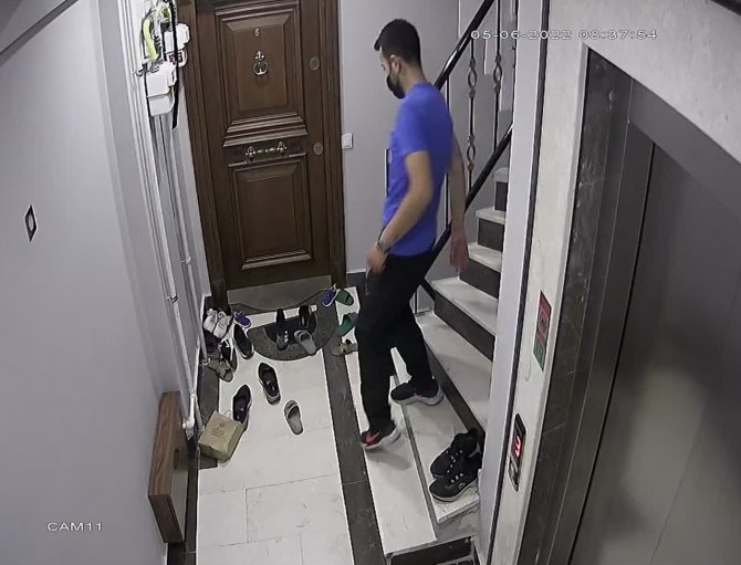 Hırsız ayakkabıları seçerek çaldı