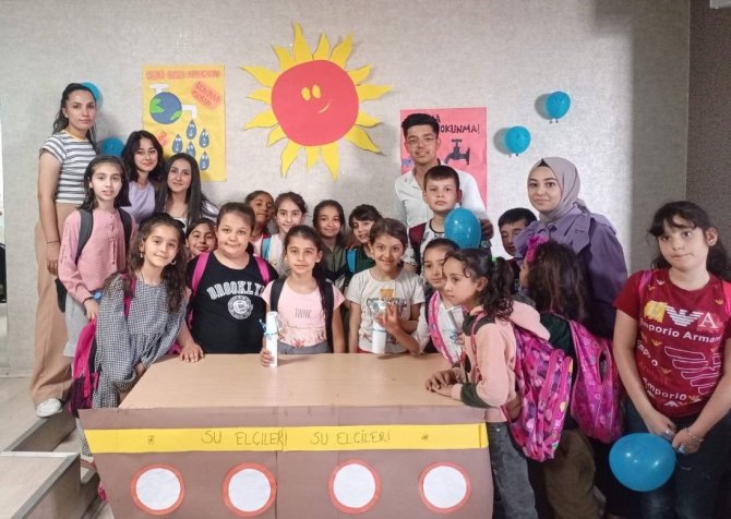 Öğrencilerden su tasarrufuna örnek proje