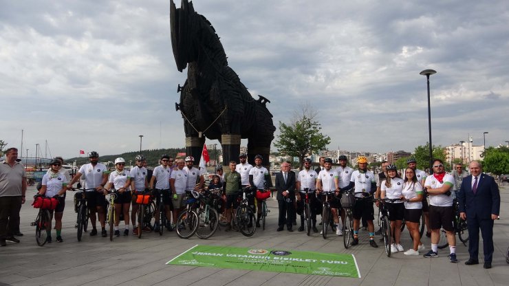 Çanakkale- İzmir arasında, 'Orman Vatandır Bisiklet Turu' başladı 