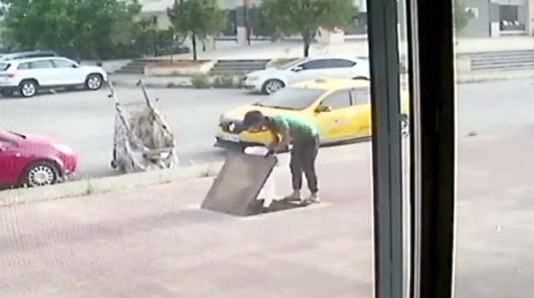 Rögar kapağı hırsızlığına 2 gözaltı