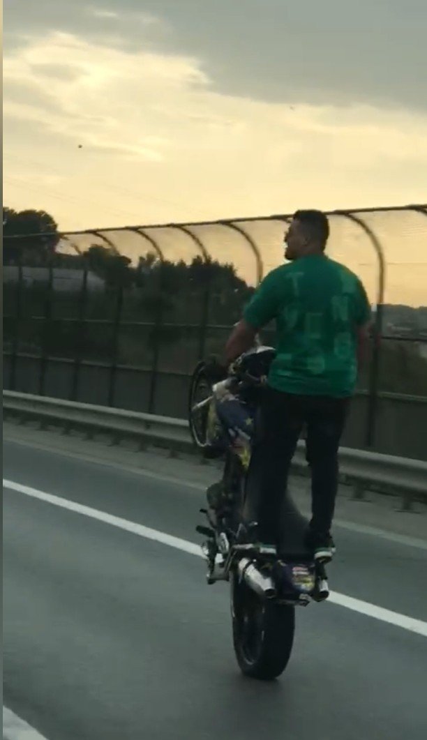 TEM Otoyolu'nda tehlikeli yolculuk