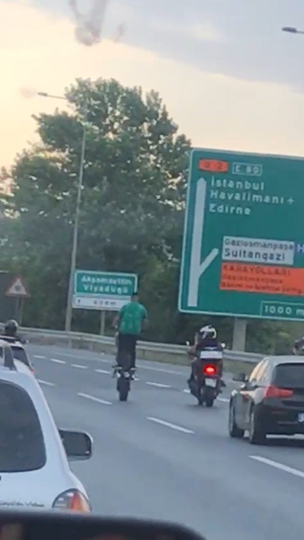 TEM Otoyolu'nda tehlikeli yolculuk