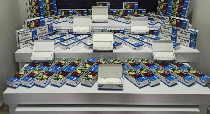 Binlerce kaçak sigara ele geçirildi