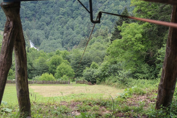 İlkel teleferik kazasında ölen kadın toprağa verildi
