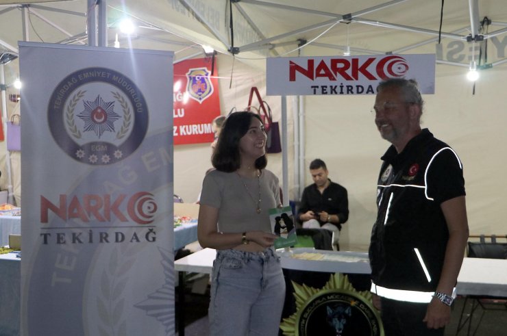 Kiraz Festivali'nde uyuşturucunun zararlarına dikkat çekildi