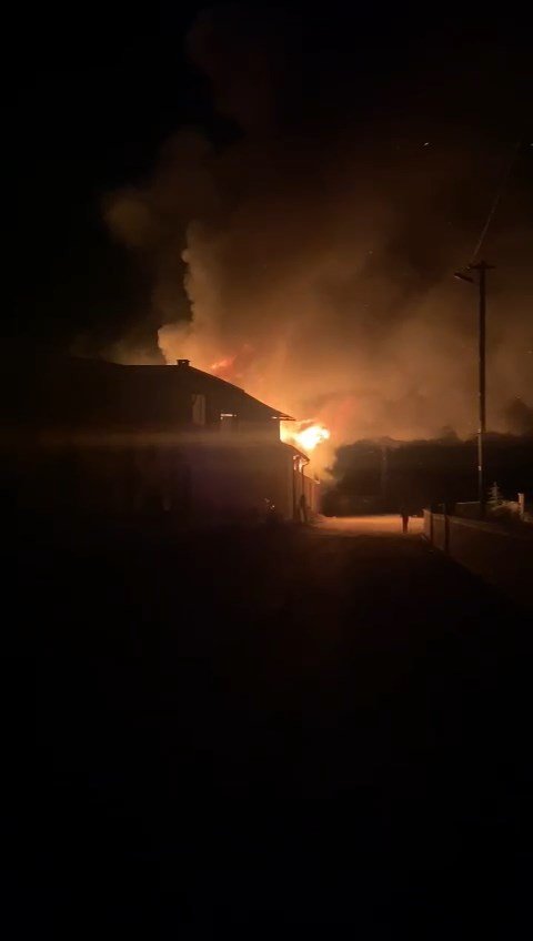 Konya’da balık fabrikası alev alev yandı