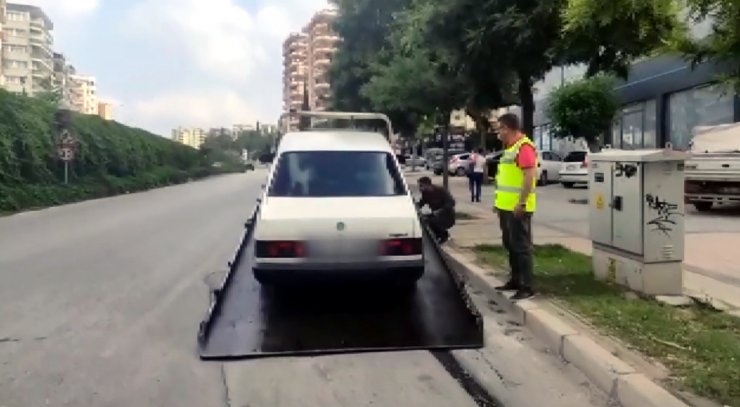 İşlek caddede drifte 9 bin lira ceza