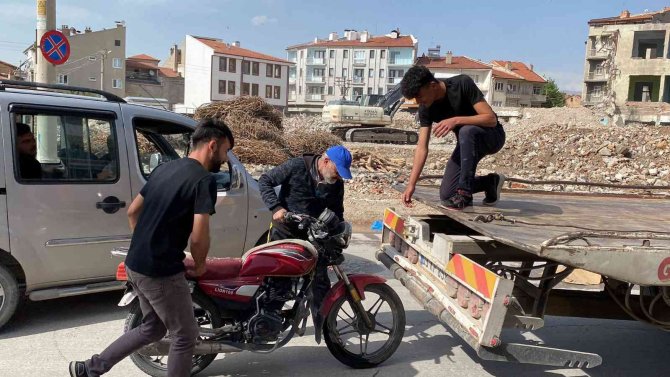 Motosiklet kazalarının arttığı ilçede polis denetimleri artırdı