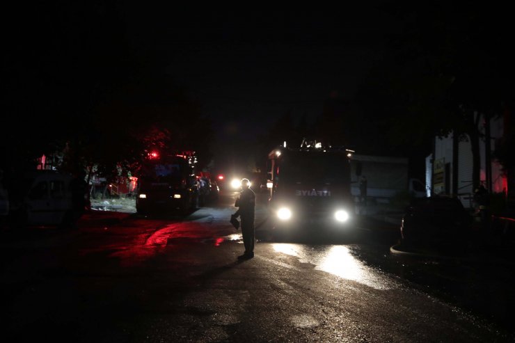 Orman ürünleri işleyen fabrikada yangın