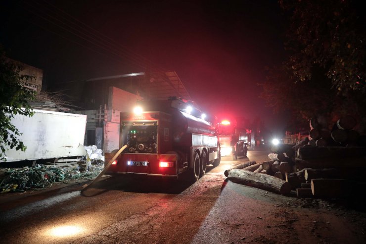 Orman ürünleri işleyen fabrikada yangın