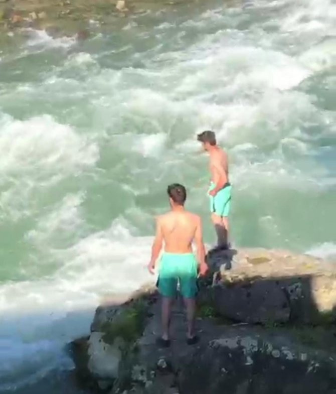 Derede hayatını kaybeden gencin son görüntüleri