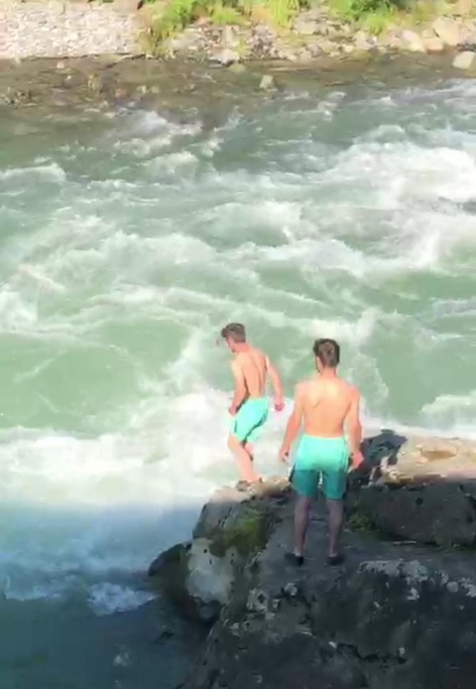 Derede hayatını kaybeden gencin son görüntüleri