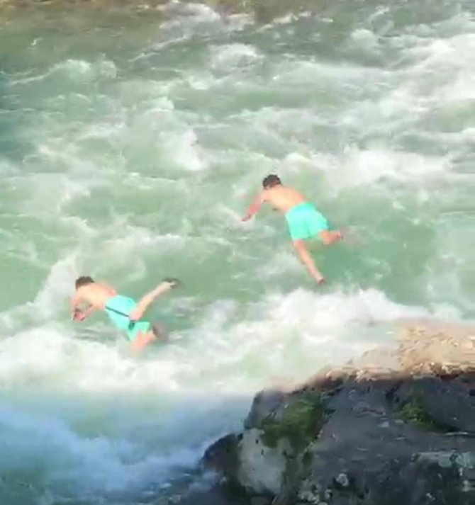 Derede hayatını kaybeden gencin son görüntüleri