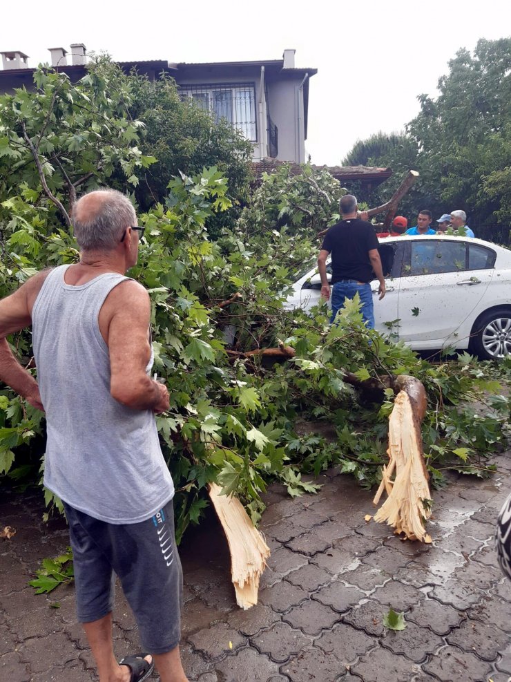Manisa'da sağanak ve fırtına günlük yaşamı olumsuz etkiledi