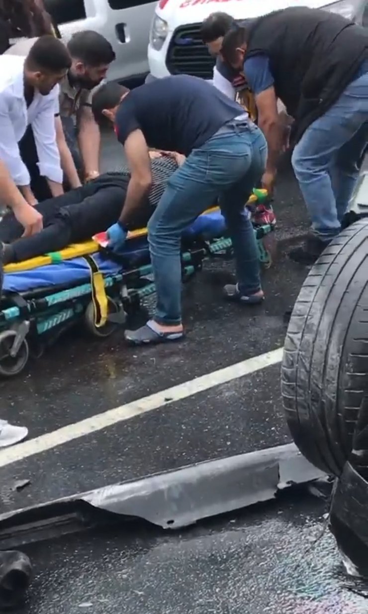 Sollama yapmaya çalışırken kaza yaptı