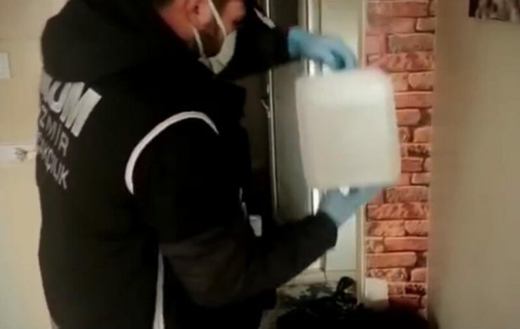 30 ton sahte etil alkol ele geçirildi: 8 gözaltı