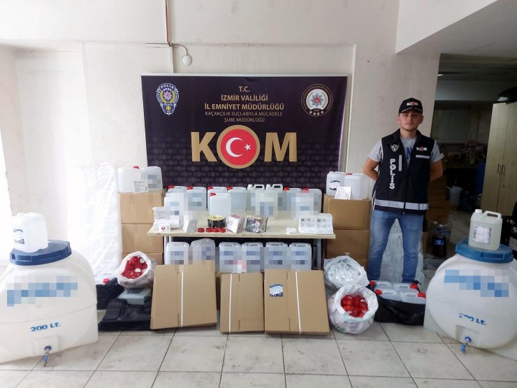 30 ton sahte etil alkol ele geçirildi: 8 gözaltı