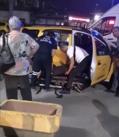 Takside kalp krizi geçirdi