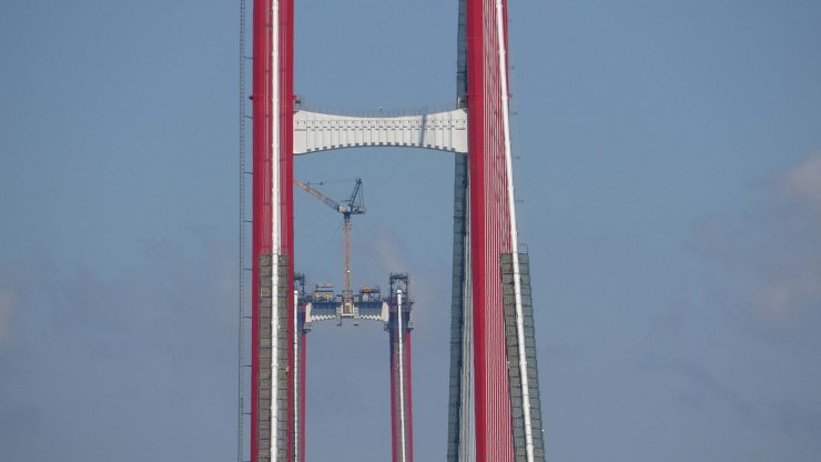 1915 Çanakkale Köprüsü'nde kedi yollarının sökümüne başlandı