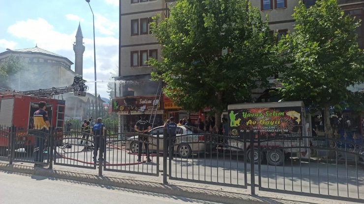 Av bayinde yangın sırasında fişekler patladı: 1 yaralı