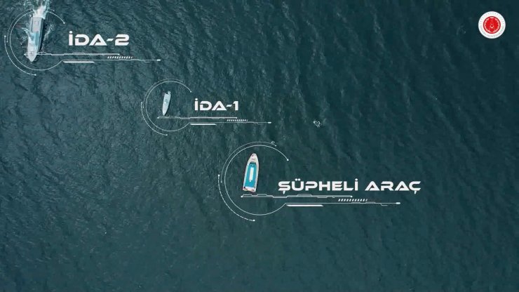 İnsansız deniz araçları birlikte görev yaptı