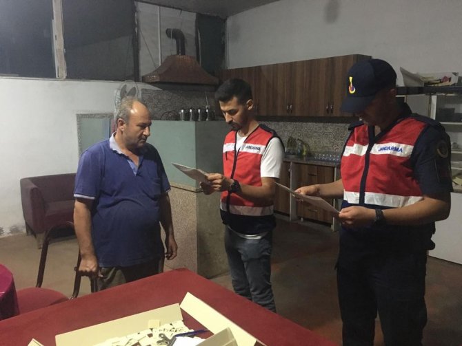 Jandarmadan yasadışı bahis, kumar, ve oyun makineleri uygulaması