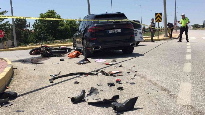 Konya’da cip ile motosiklet çarpıştı: 2 ağır yaralı