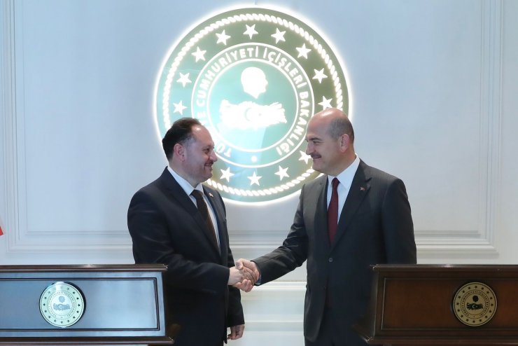 Bakan Soylu, KKTC'li mevkidaşıyla görüştü