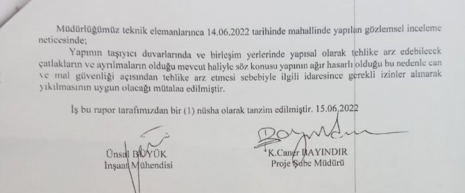 Onarım beklenen cami için yıkım kararı çıktı