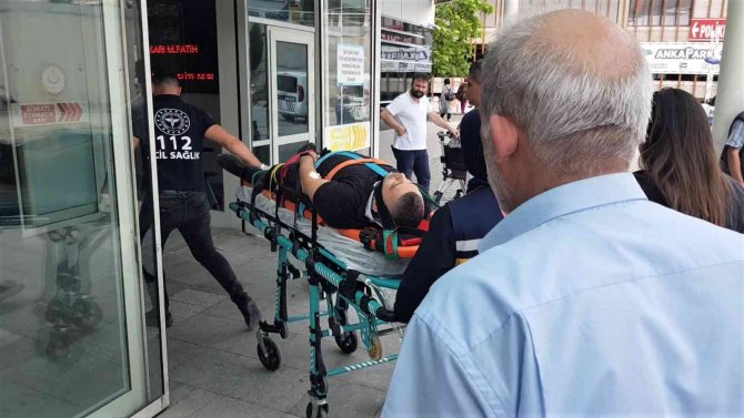 4 metre yükseklikten düşen kişi yaralandı