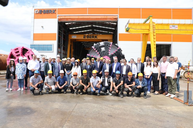 E-Berk’in yeni tünel açma makinesi banttan indi