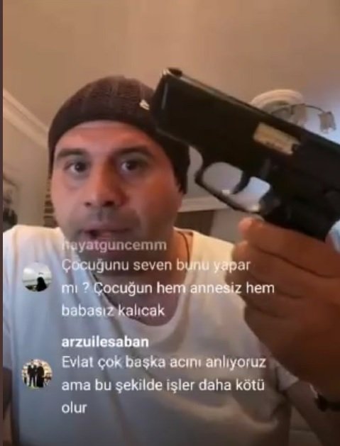 Canlı yayında eşini 'vaden doldu' diyerek tehdit etti