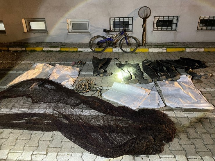 Van'da kaçak avlanan 4,5 ton inci kefali ele geçirildi