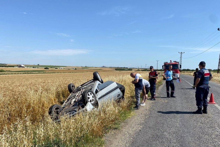 Arı paniği, kazaya neden oldu: 3 yaralı 