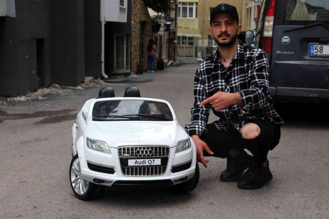 Akülü araba hırsızı yakayı ele verdi