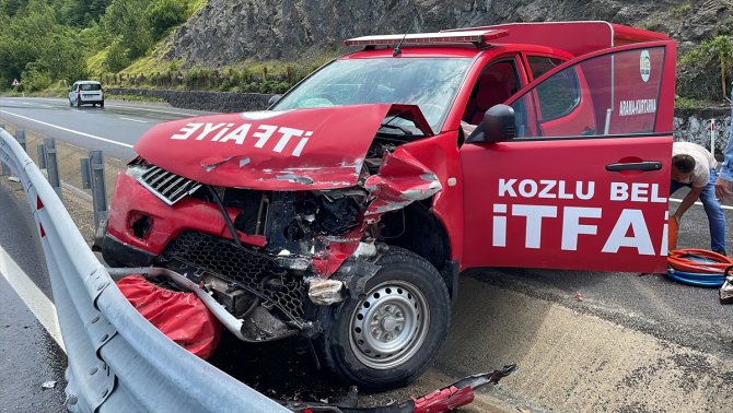Trafik kazasından dönerken kaza yaptı