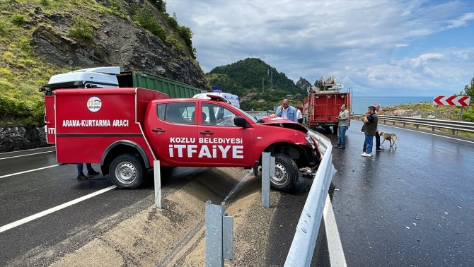 Trafik kazasından dönerken kaza yaptı