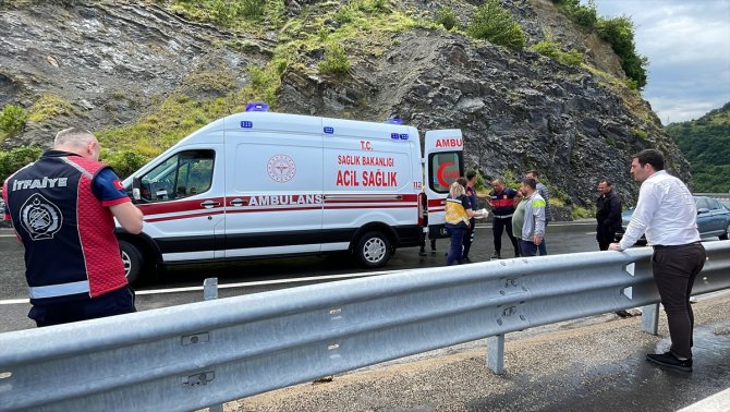 Trafik kazasından dönerken kaza yaptı