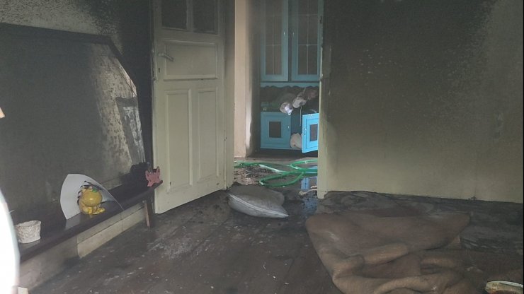 Evdeki yangında kafesteki muhabbet kuşları öldü