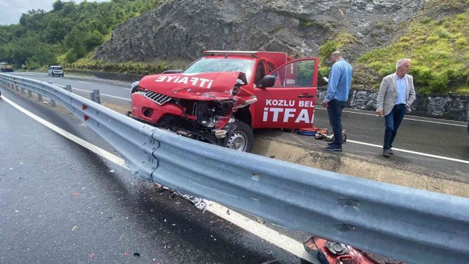 Kaza için gittiler kendileri kaza yaptı