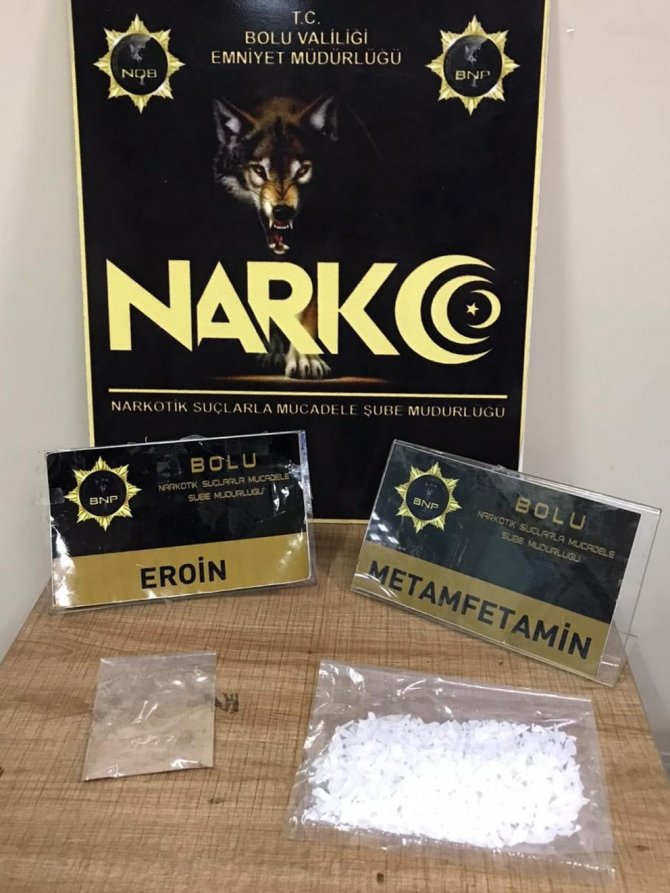 Otobüste uyuşturucuyla yakalandı