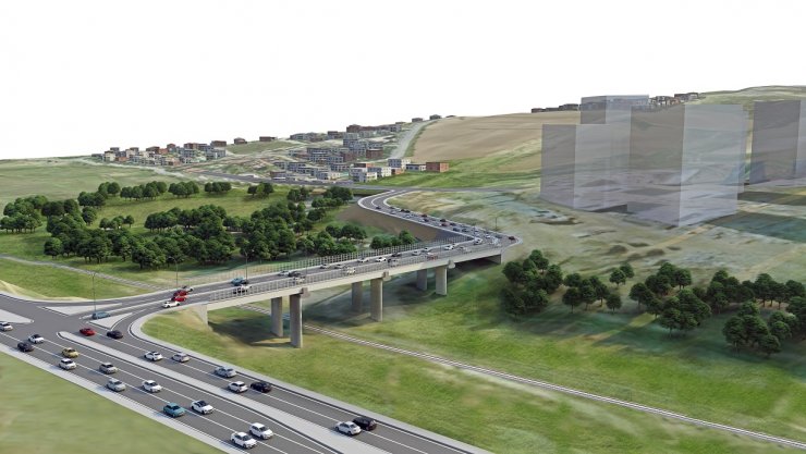 Başakşehir’de yeni bir viyadük çalışması başladı