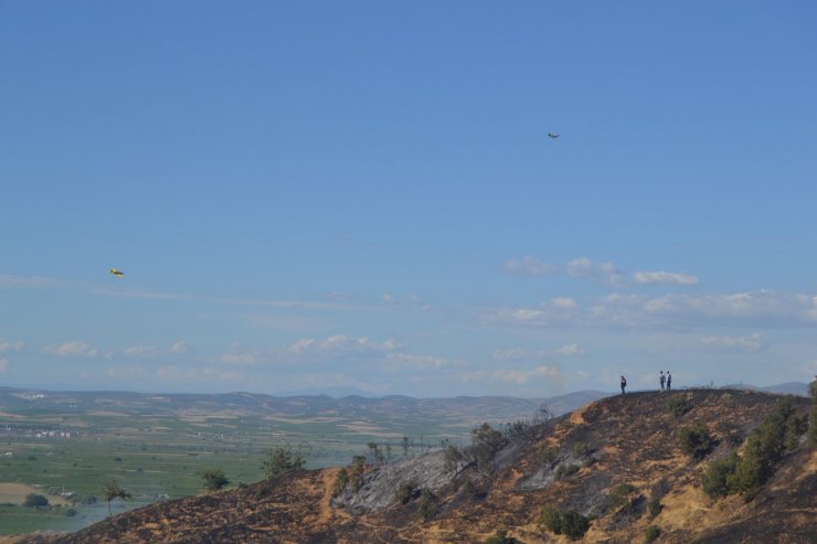 105 dönüm orman zarar gördü